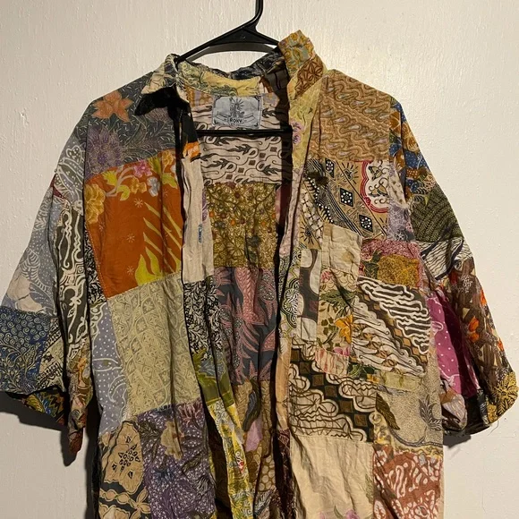 Unique Roxy patchwork shirt - Picture 3 of 10